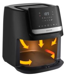 Sencor Мультипечь Vita, 1600Вт, чаша-6.5л, сенсорное управл., 10 программ, нерж. сталь, пластик, черный