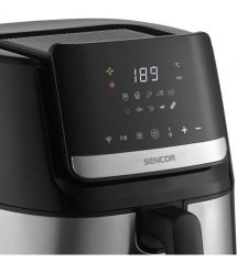 Sencor Мультипечь Vita, 1600Вт, чаша-6.5л, сенсорное управл., 10 программ, нерж. сталь, пластик, черный