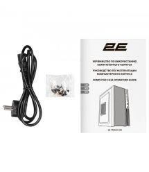 2E Корпус 2E TeamX TMX03 з БЖ 2E ATX500W, 2xUSB3.0, 1x80мм, VGA 220мм, mATX, чорний