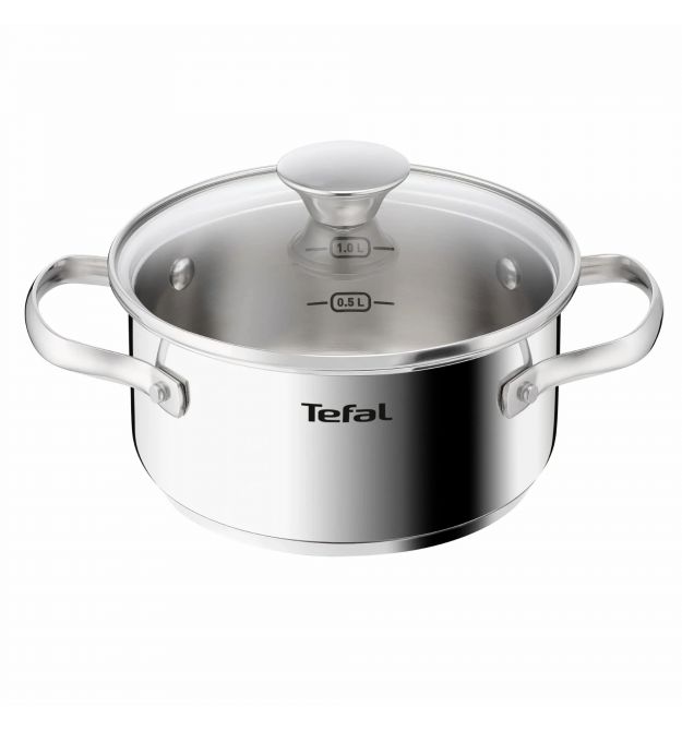 Tefal Tefal Minis Casserole with lid, 1.5 L, stainless steel, glass