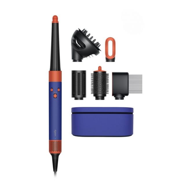 Dyson Styler Dyson Airwrap I.D. HS08 Curly+Coily Complete Long Vinca Blue/Topaz, 1300V, temp. modes-3, nozzles-6, ceramics, Blue