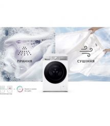 LG Стирально-сушильная машина фронтальная, 9(5)кг, 1200, А, 48см, дисплей, пар, инвертор, белый