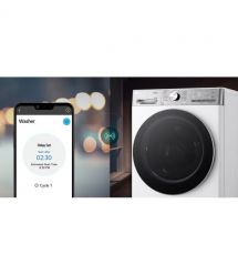 LG Стирально-сушильная машина фронтальная, 9(5)кг, 1200, А, 48см, дисплей, пар, инвертор, белый