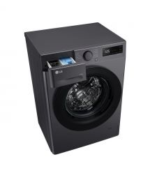 LG Стирально-сушильная машина фронтальная, 9(5)кг, 1200, A, 48см, дисплей, пар, инвертор, черный