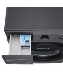 LG Стирально-сушильная машина фронтальная, 9(5)кг, 1200, A, 48см, дисплей, пар, инвертор, черный