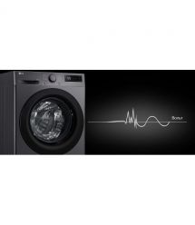 LG Стирально-сушильная машина фронтальная, 9(5)кг, 1200, A, 48см, дисплей, пар, инвертор, черный