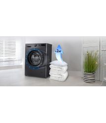 LG Стирально-сушильная машина фронтальная, 9(5)кг, 1200, A, 48см, дисплей, пар, инвертор, черный