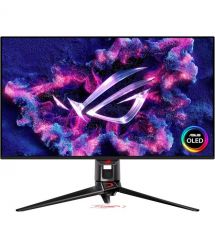 ASUS Монітор Asus 31.5" ROG Swift PG32UCDMZ 2xHDMI, DP, USB-C, 3xUSB, QD-OLED, 3840x2160, 240Hz, 0.03ms, DCI-P3 99%, Adap