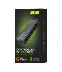 2E Gaming Контролер 2E GAMING CONTR-V ARGB 10 fans 4pin, SATA +5V 3pin, пульт