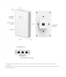 TP-Link Точка доступа EAP725 WALL BE3600, 1xGE, PoE