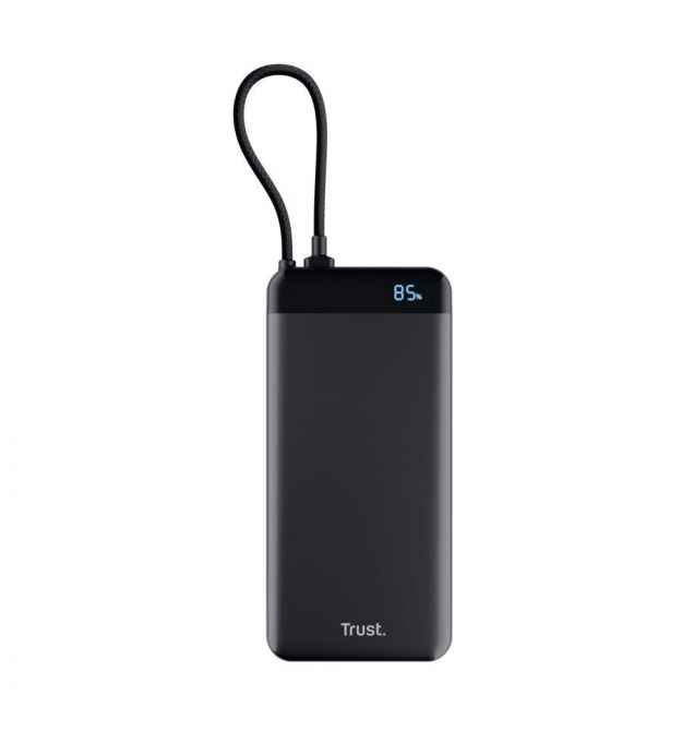 Trust Акумулятор портативний літій-іонний power bank Trust Fiera, 20000мА·год, 2хUSB-C, 20W, PD/QC 3.0, чорний