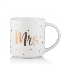 ARDESTO Чашка Mrs, 280мл, фарфор, белый