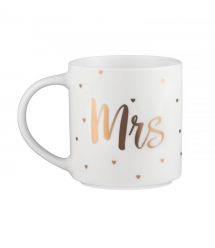 ARDESTO Чашка Mrs, 280мл, фарфор, белый