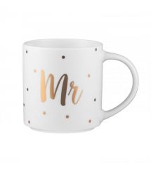 ARDESTO Чашка Mr, 280мл, фарфор, белый