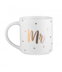 ARDESTO Чашка Mr, 280мл, фарфор, белый