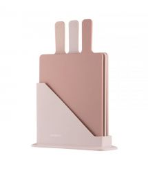 ARDESTO Набір дошок кухонних на підставці Ardesto Fresh, 3шт, 24.1х33х7.9см, пластик