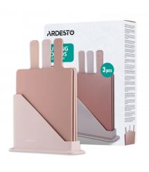 ARDESTO Набір дошок кухонних на підставці Ardesto Fresh, 3шт, 24.1х33х7.9см, пластик