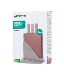 ARDESTO Набір дошок кухонних на підставці Ardesto Fresh, 3шт, 24.1х33х7.9см, пластик