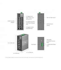 TP-Link Промышленный коммутатор IES206GPP 46xGE (PoE), 120W, 1xGE/SFP, 1xSFP WebSmart