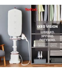 Tefal Tefal ironing Solutions IXEO Vision, 2200W, 1200ml, steam boost -200g, vert. steaming, ceramic soleplate, white