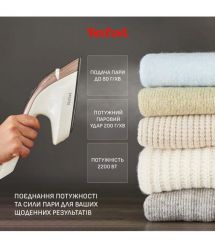 Tefal Tefal ironing Solutions IXEO Vision, 2200W, 1200ml, steam boost -200g, vert. steaming, ceramic soleplate, white