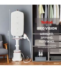 Tefal Tefal ironing Solutions IXEO Vision, 2200W, 1200ml, steam boost -200g, vert. steaming, ceramic soleplate, white