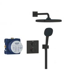Grohe Grohe QuickFix Precision concealed shower system with Vitalio Comfort 250, matt black