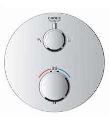 Grohe Grohe QuickFix Precision concealed shower system with Vitalio Rain Mono 310 Cube, chrome