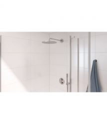 Grohe Grohe QuickFix Precision concealed shower system with Vitalio Rain Mono 310 Cube, chrome
