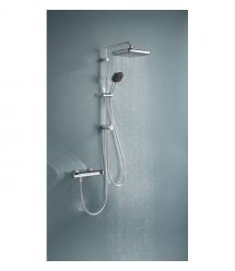 Grohe Grohe QuickFix Vitalio Comfort 250 Flex shower system with shower diverter, overhead shower, shower head, mounting - on a