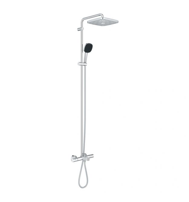 Grohe Grohe QuickFix Vitalio Comfort 250 shower system with thermostatic bath mixer, spout length - 169mm, overhead shower, show