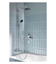Grohe Grohe QuickFix Vitalio Comfort 250 shower system with thermostatic bath mixer, spout length - 169mm, overhead shower, show