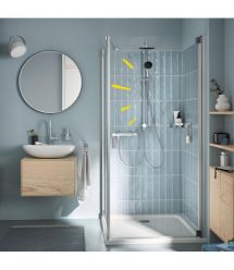 Grohe Shower set with thermostat Grohe QuickFix Precision Flow&Vitalio Start System 200