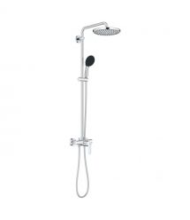 Grohe Grohe Vitalio Start System 250 shower system with single-lever shower mixer, overhead shower, shower head, mounting - on a