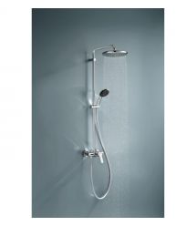 Grohe Grohe Vitalio Start System 250 shower system with single-lever shower mixer, overhead shower, shower head, mounting - on a