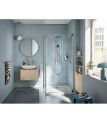 Grohe Grohe Vitalio Start System 250 shower system with single-lever shower mixer, overhead shower, shower head, mounting - on a