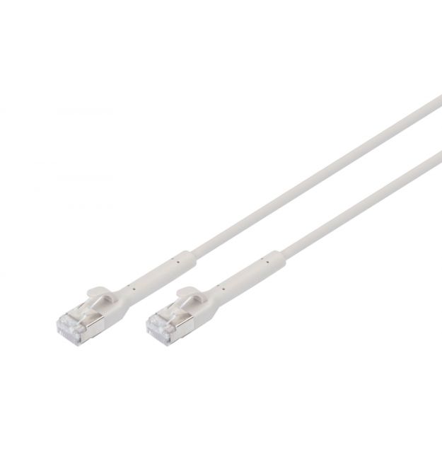 Digitus Патч-корд DIGITUS CAT 6a S-FTP, 1.5м, AWG 32/7, Cu, TPE-LSZH, гнучкий, сірий