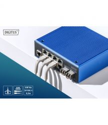 Digitus Патч-корд DIGITUS CAT 6a S-FTP, 1м, AWG 32/7, Cu, TPE-LSZH, гнучкий, сірий