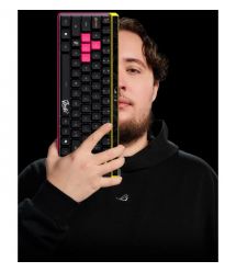 ASUS Клавиатура механическая ROG Falchion Ace HFX, 68key, HFX Magnetic Switches, USB-A/WL/BT, EN, RGB, ZywOo Ed.