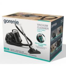 Gorenje Пилосос Gorenje контейнерний, 850Вт, конт пил -3.3л, HEPA, телескоп трубка, чорний