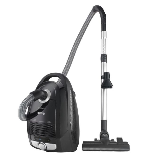 Gorenje Пилосос Gorenje мішковий, 800Вт, конт пил -3л, HEPA, телескоп трубка, чорний