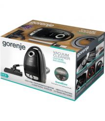 Gorenje Пилосос Gorenje мішковий, 800Вт, конт пил -3л, HEPA, телескоп трубка, чорний