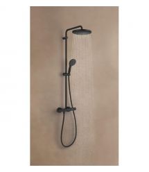 Grohe Grohe Vitalio Start System 250 shower system with thermostatic shower mixer, overhead shower, shower head, wall-mounted, m