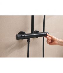 Grohe Grohe Vitalio Start System 250 shower system with thermostatic shower mixer, overhead shower, shower head, wall-mounted, m