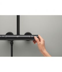 Grohe Grohe Vitalio Start System 250 shower system with thermostatic shower mixer, overhead shower, shower head, wall-mounted, m