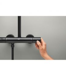 Grohe Grohe Vitalio Start System 250 shower system with thermostatic shower mixer, overhead shower, shower head, wall-mounted, m