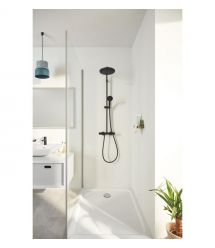 Grohe Grohe Vitalio Start System 250 shower system with thermostatic shower mixer, overhead shower, shower head, wall-mounted, m