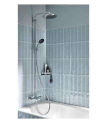 Grohe Grohe QuickFix Vitalio Start System 250 shower system with thermostatic bath mixer, spout length - 169mm, overhead shower,