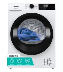 Gorenje Сушильна машина Gorenje тепловий насос, 7кг, A+, 51см, дисплей, 15 програм, білий