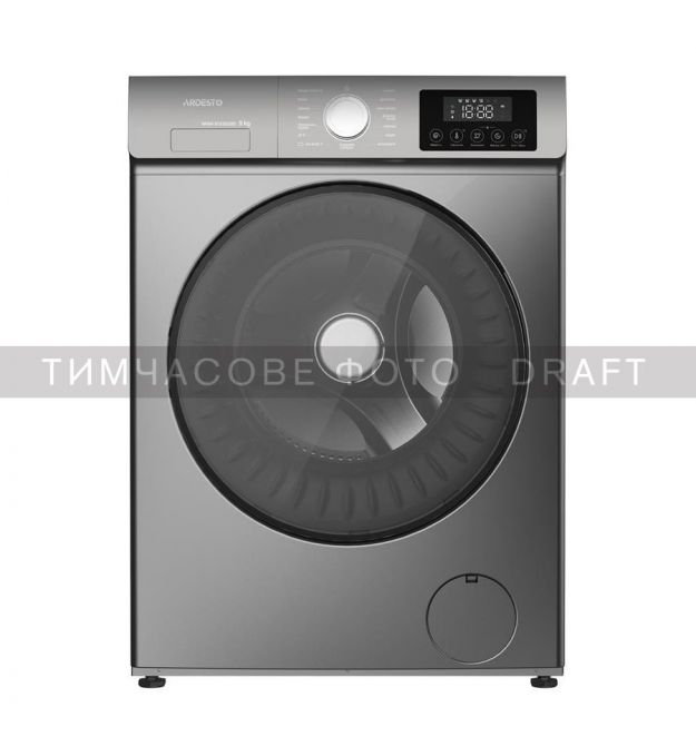 ARDESTO Пральна машина ARDESTO фронтальна Black Mars, 8кг, 1200, А+++, 55.5см, дисплей, пара, інвертор, сірий